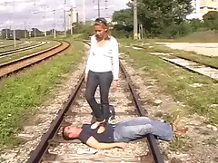 trampling on rails